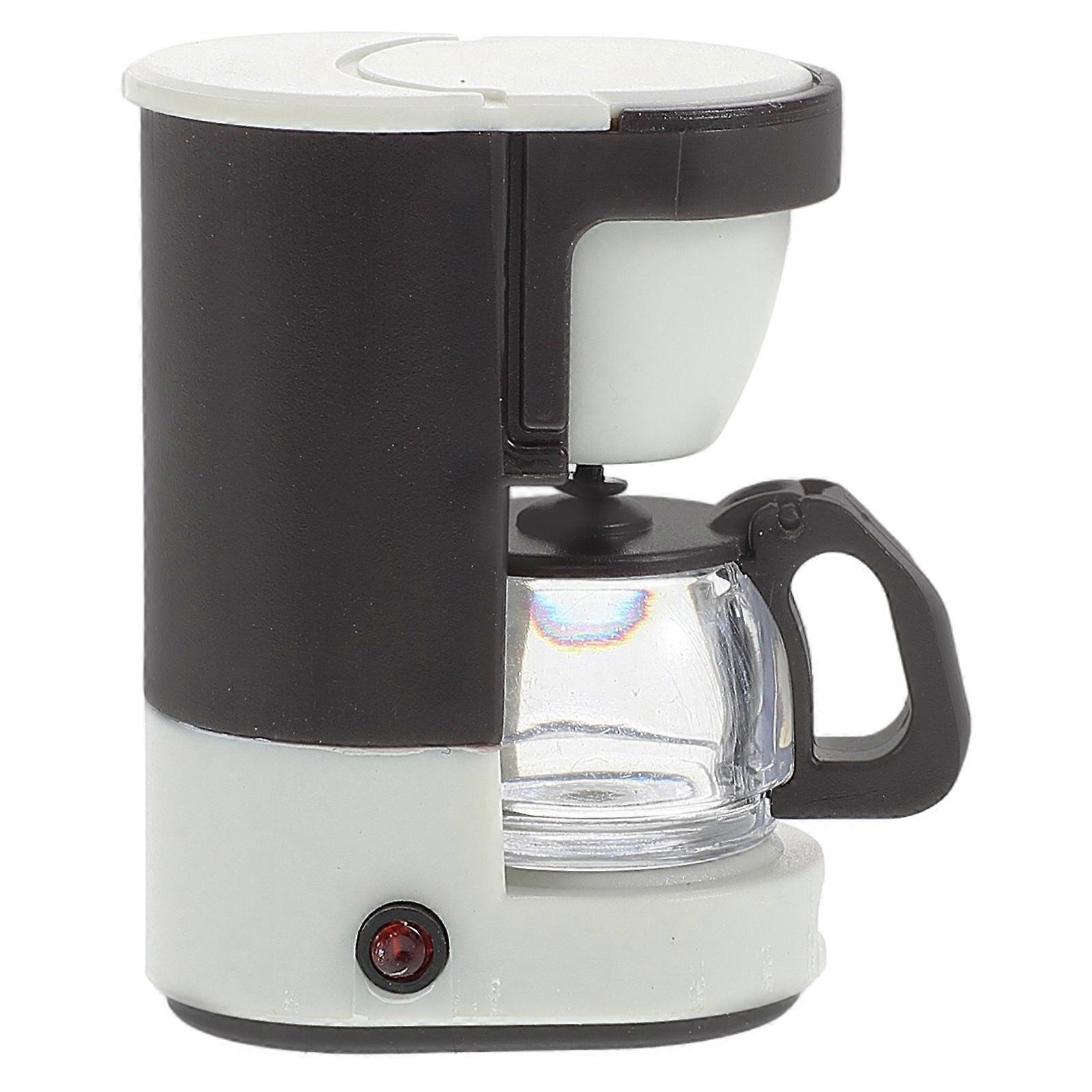 Miniature Coffee Machine Pretend Play Kitchen Appliance for Decor