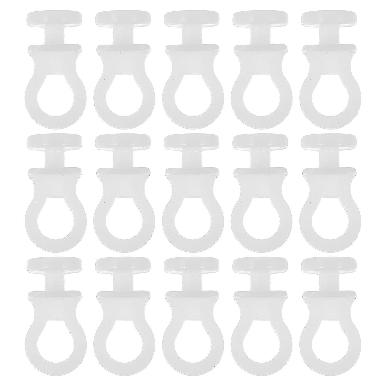 Plastic S Hooks for Hanging Kitchen Utensils with 100Pcs White Hooks