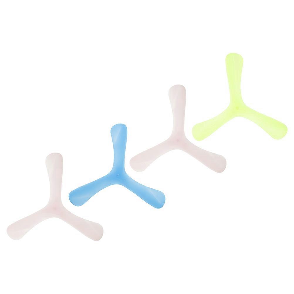 Toy Trefoil Boomerangs for Playing 8Pcs Assorted Color Luminous Kids Fun