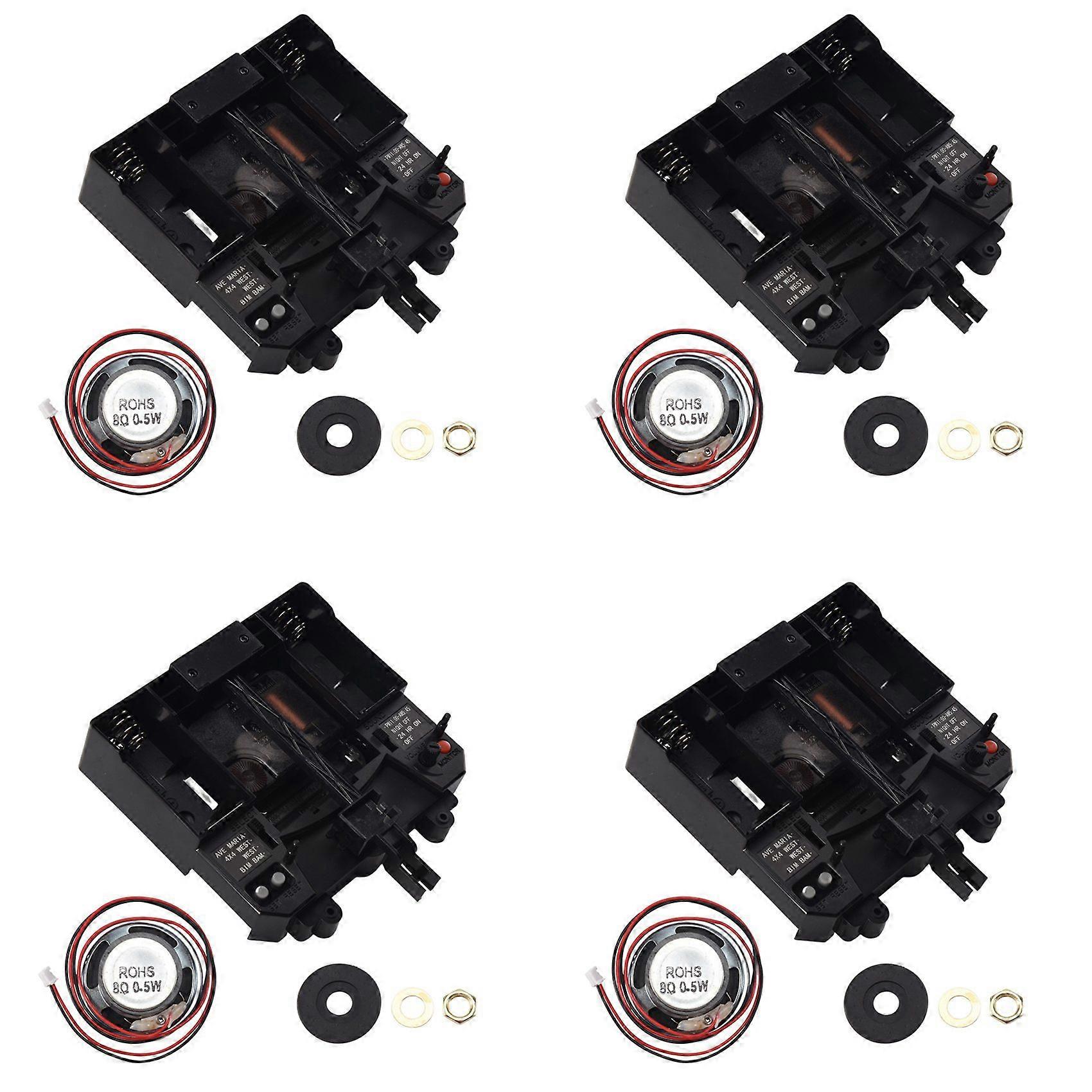4X Pendulum Clock Movement Music Box Silent Sweep Quartz Mechanism Wall Clock Replacement Part