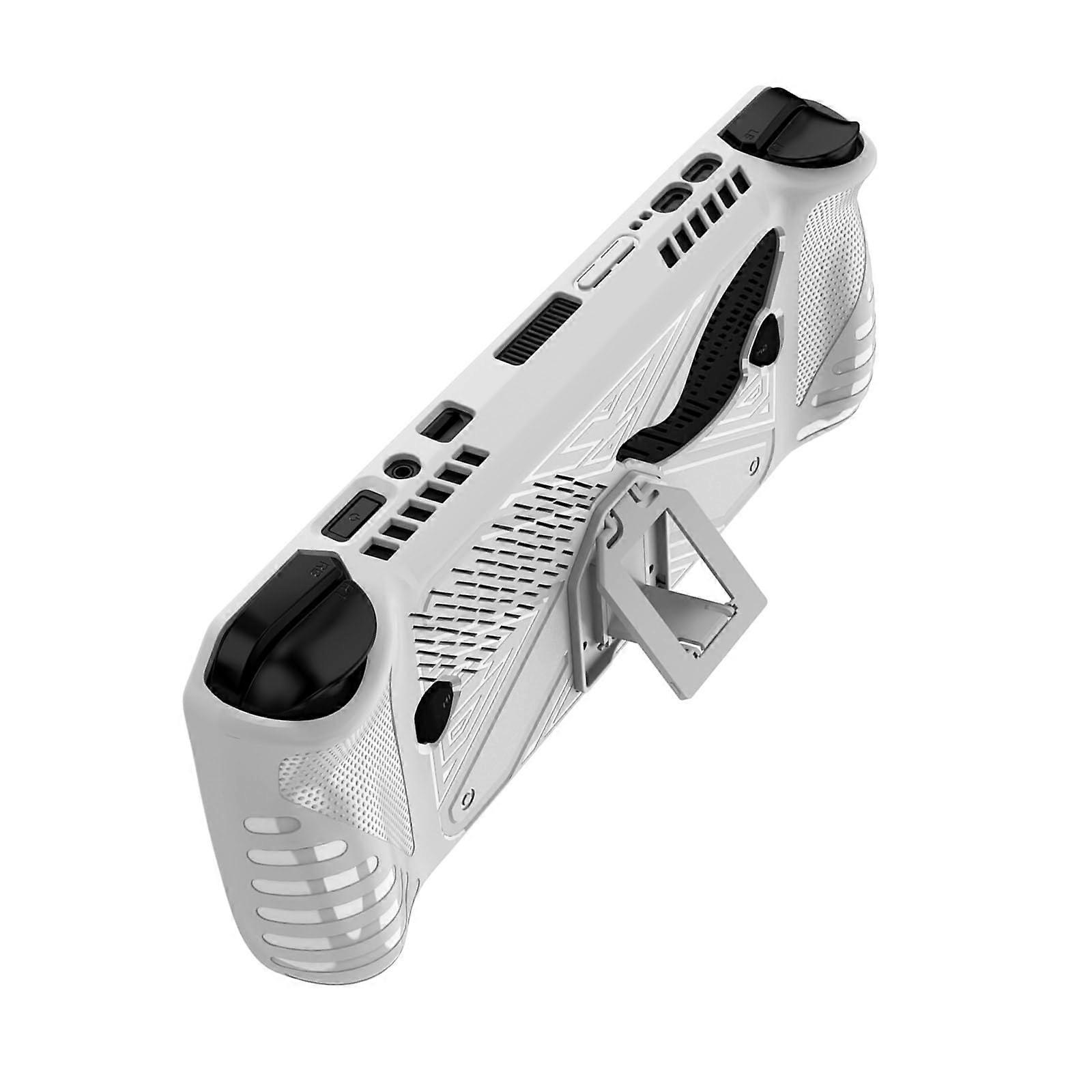 Protective Case for Game Console Cover Shockproof Flexible Housing with Foldable Stand and Gamepad Bracket for Enhanced Compatibility