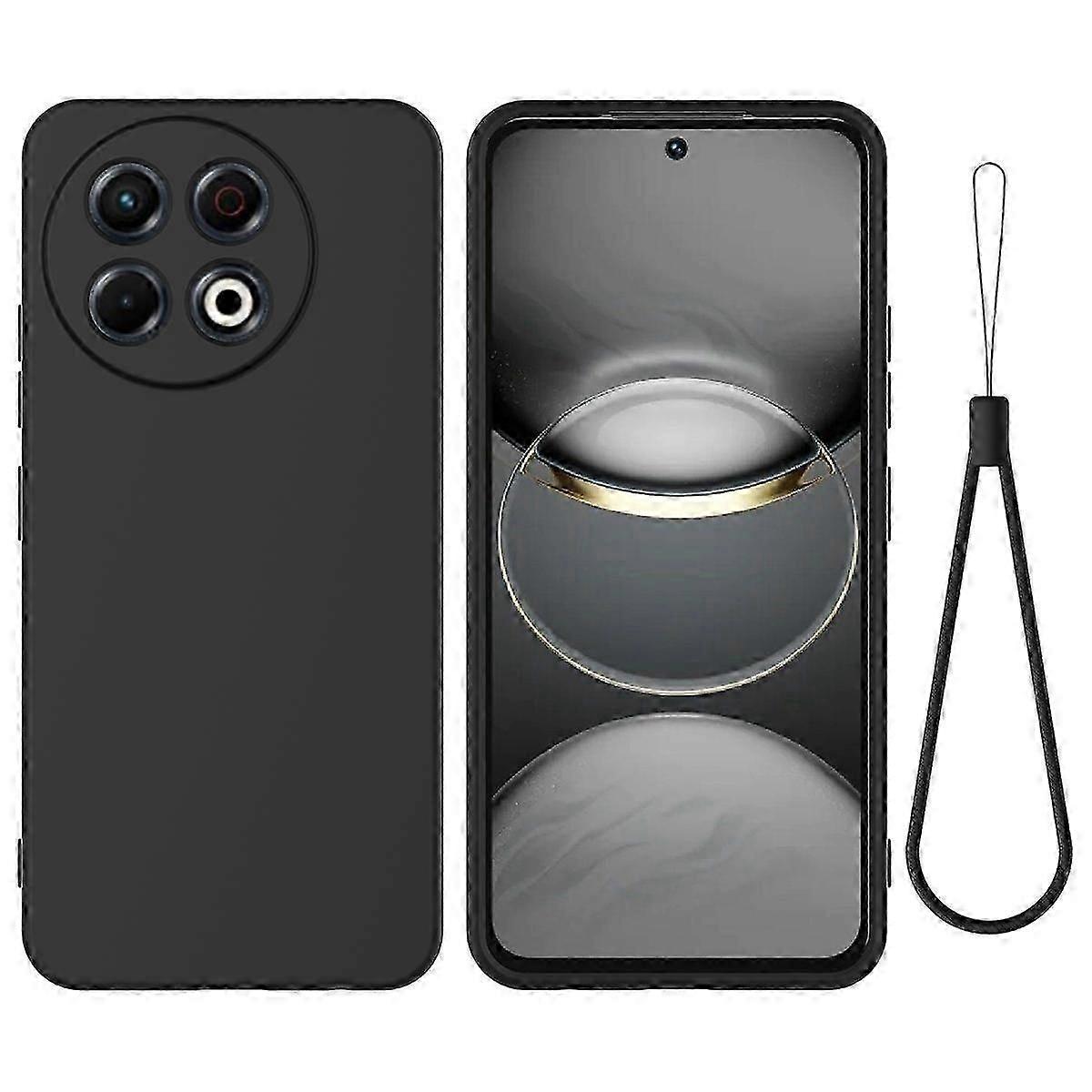 Pure Color Liquid Silicone Shockproof Phone Case