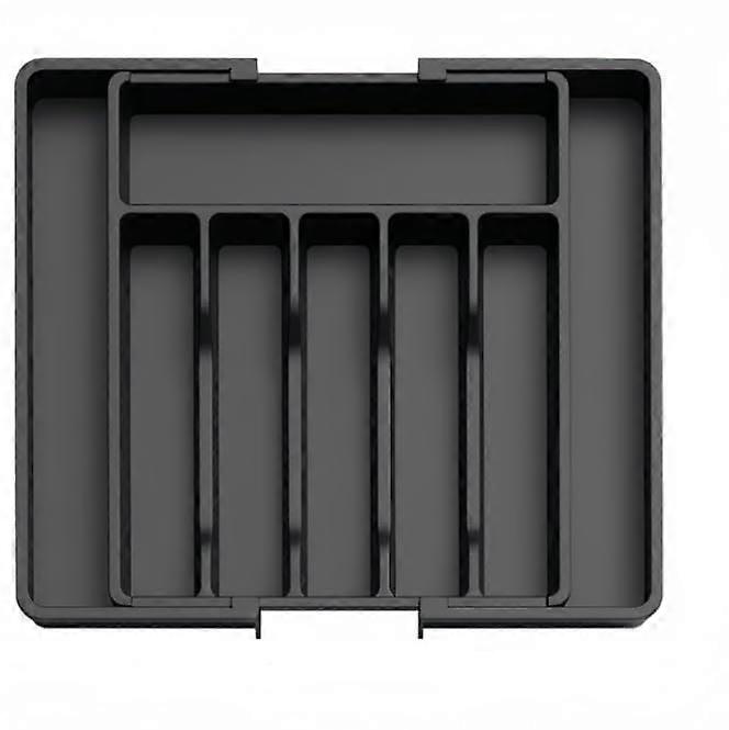 Expandable Kitchen Drawer Organizer with Adjustable 79 Slots Bamboo Dividers for Silverware and Utensils