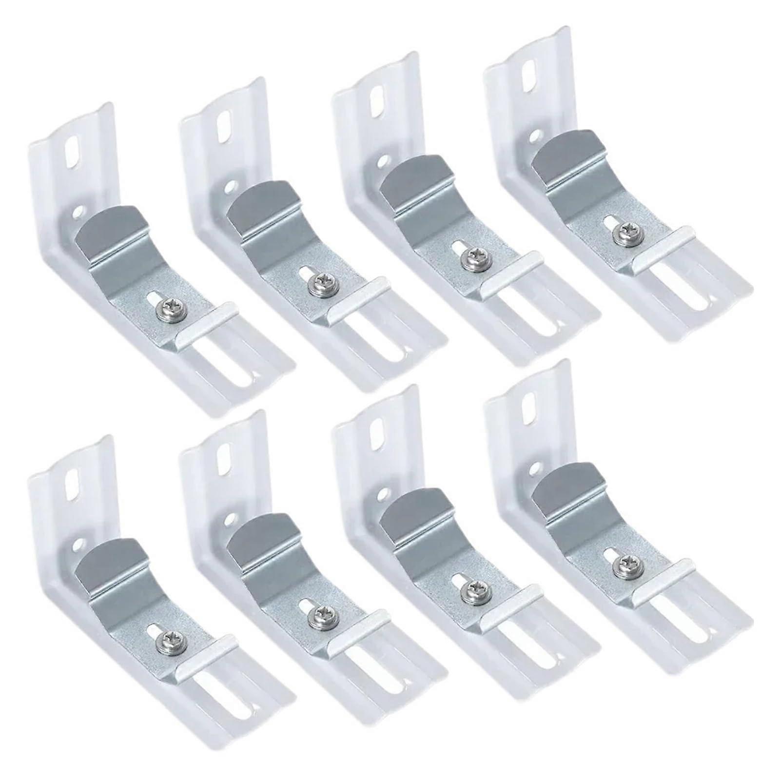 4Pcs Vertical Blind Brackets for 1.5 Inch Headrail, Durable Alloy Side and  Mount