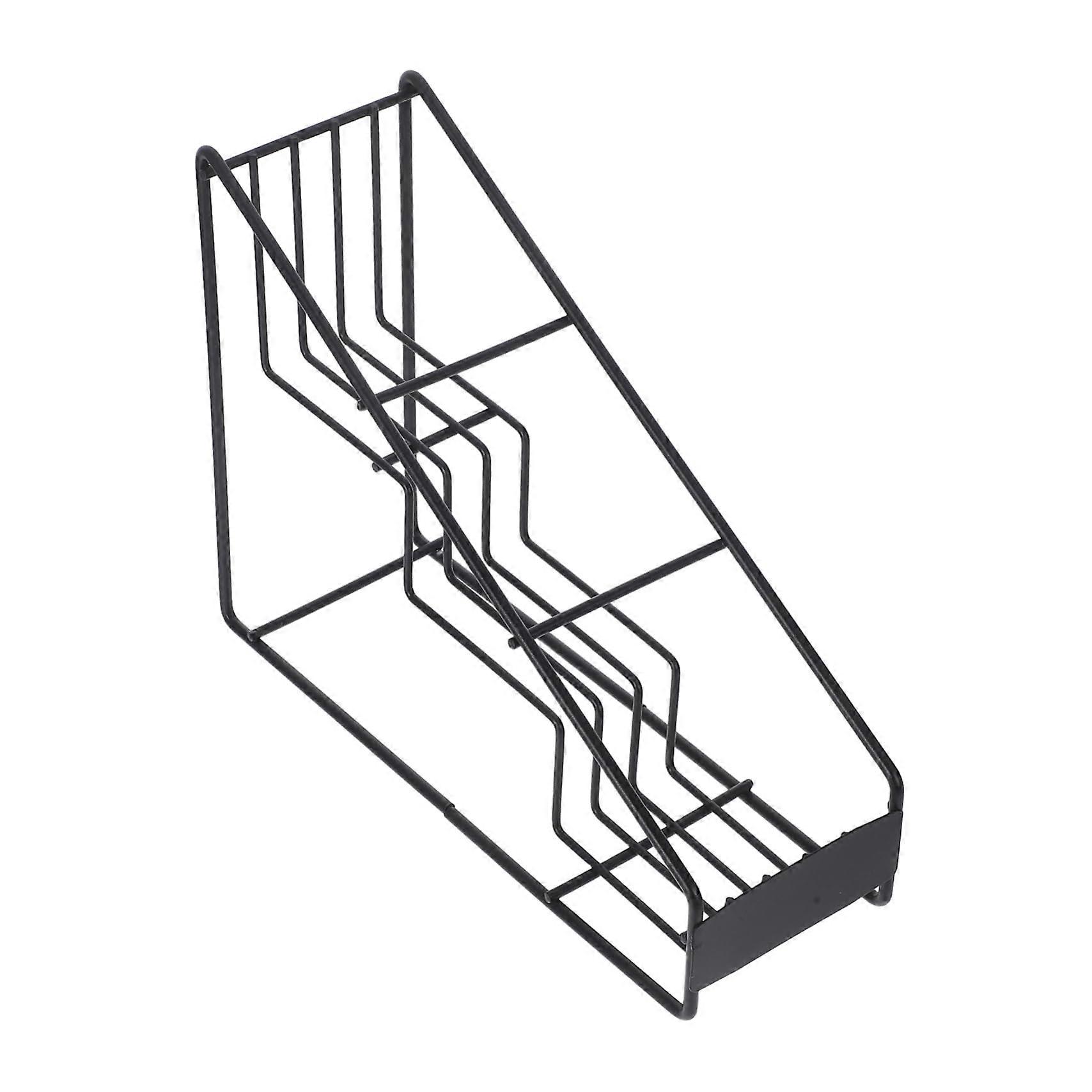 Kitchen Storage Rack for Syrup Bottles, Coffee Seasoning Holder, Compact Countertop Organizer