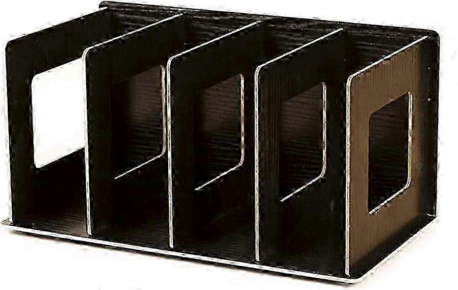 Foldable Storage Rack for CDs DVDs Books, Wooden Organizer Shelf