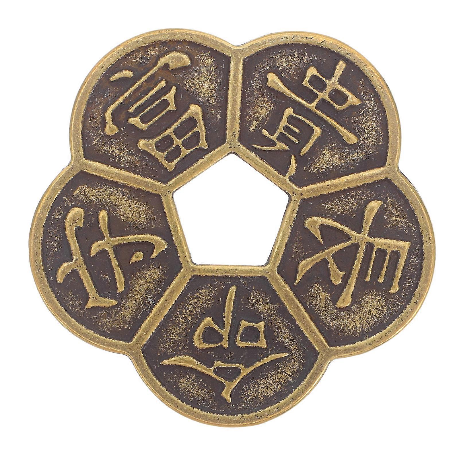 Copper Money Divination Coin for Feng Shui Enhancement with Craftsmanship