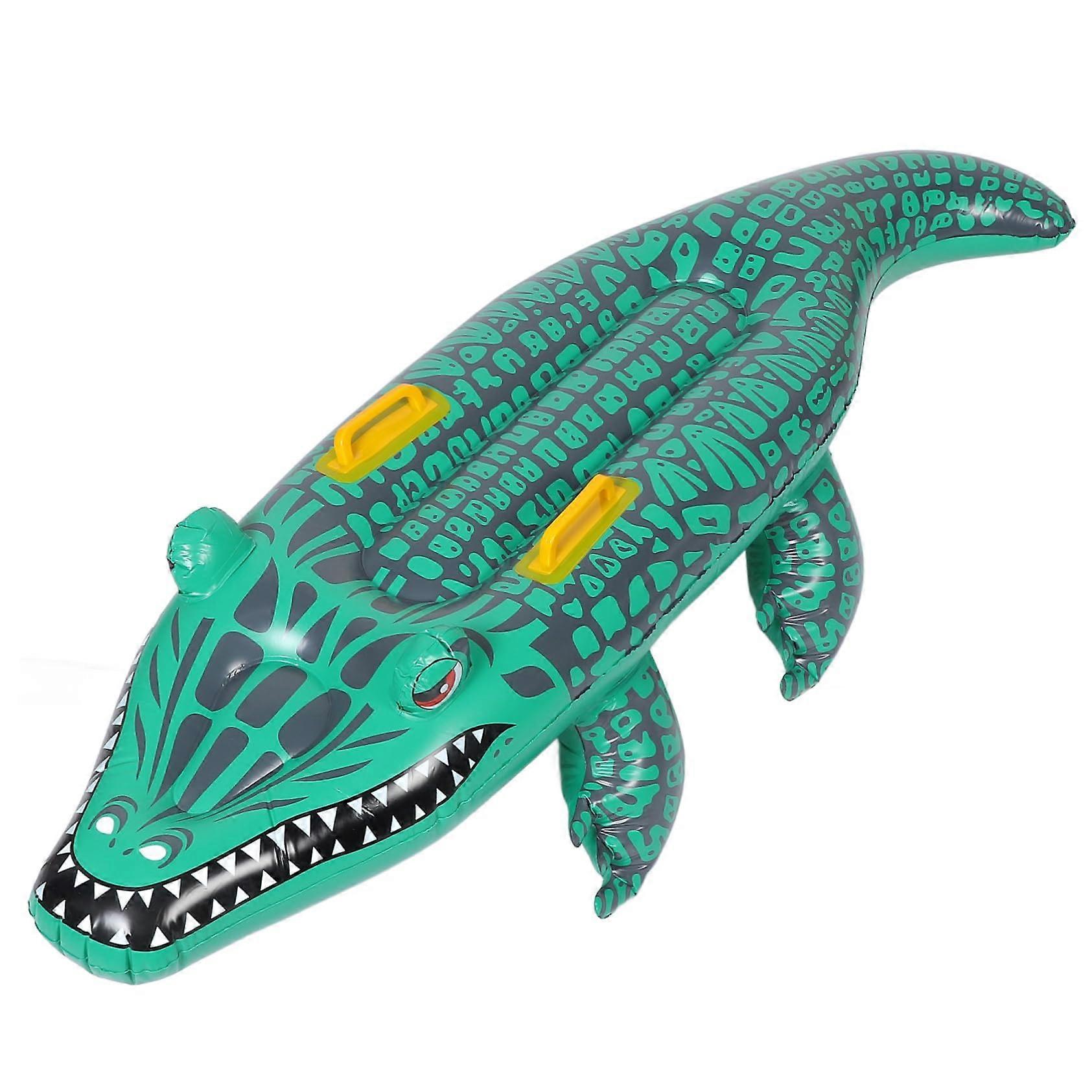 Inflatable Alligator Surfboard Float with Quick Inflation Valve and Leakproof Waterproof Design