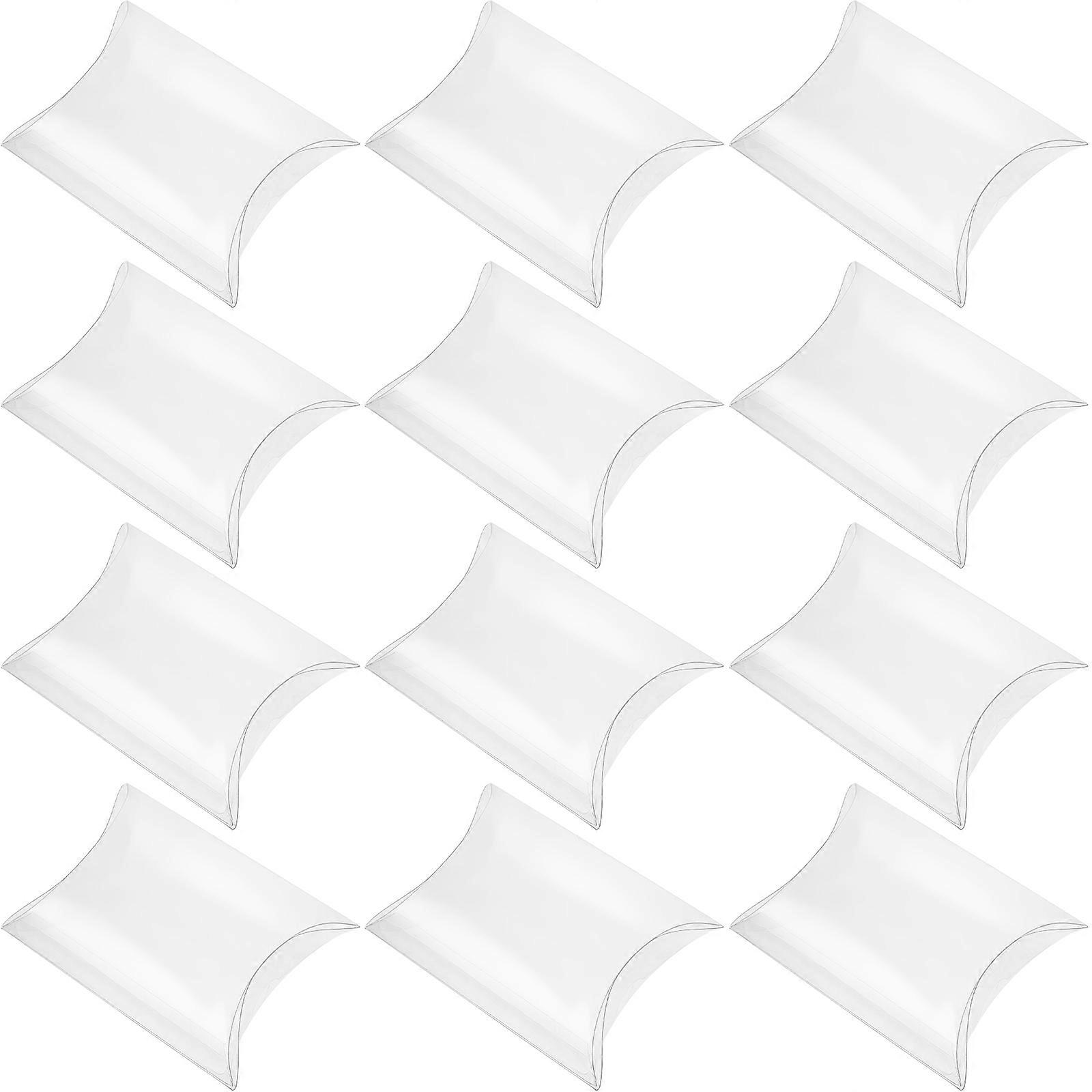 PVC Candy Container Pillow Shape for Wedding Favor 50Pcs Clear Candy Boxes