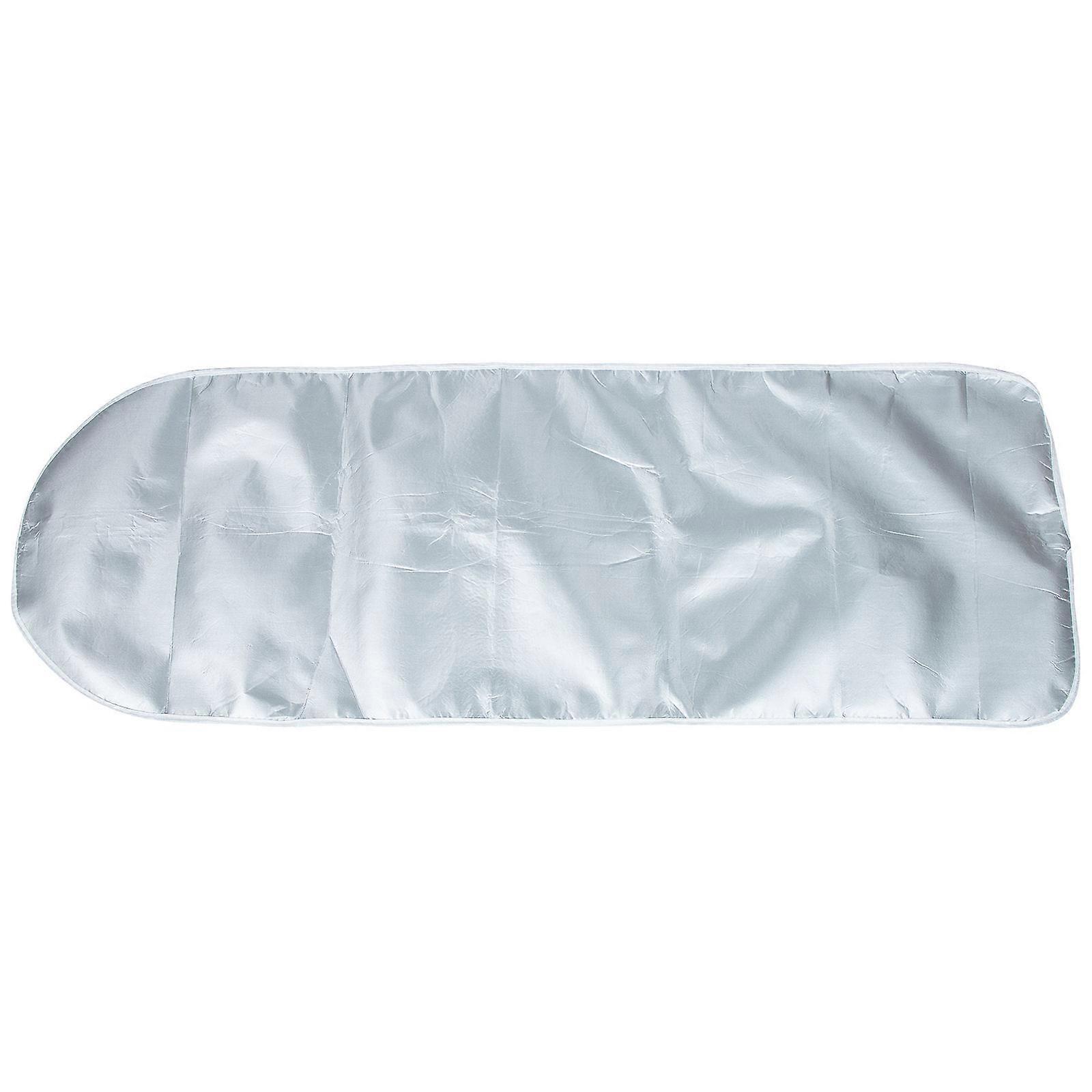 High Temperature Ironing Board Cover Rectangular Shape For Friends 140x50cm Silver 1Pack