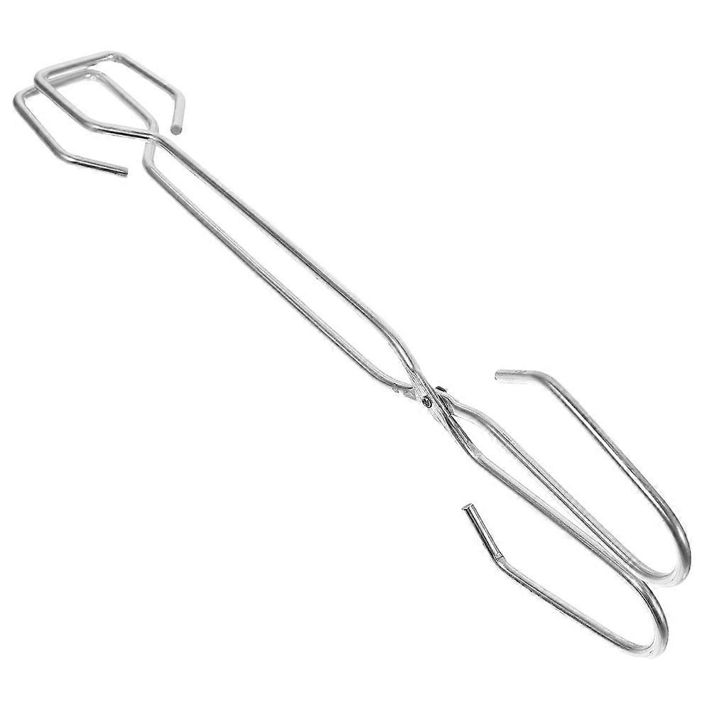 Silver Food Tong Cooking Tong for Serving Charcoal Bread Multi-Functional