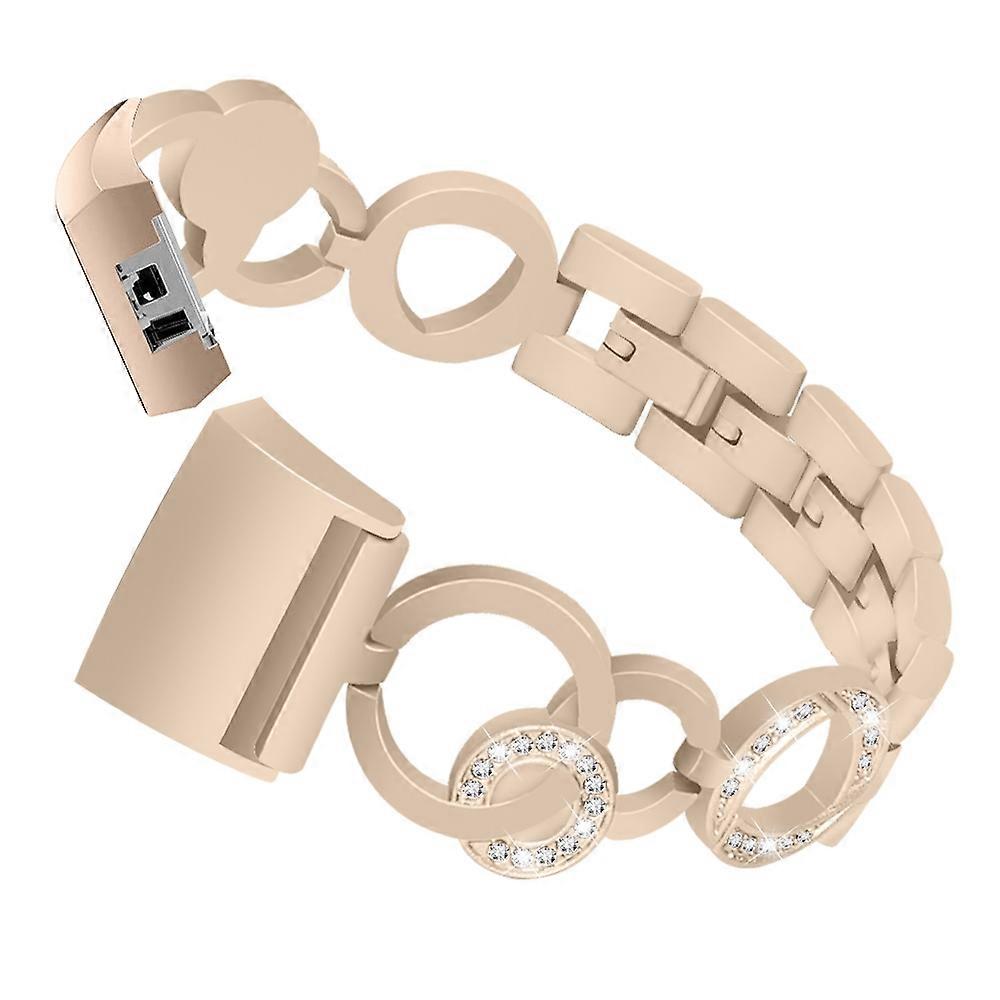 Zinc Alloy with Diamond Chain Watch Strap for Fitbit Charge 2