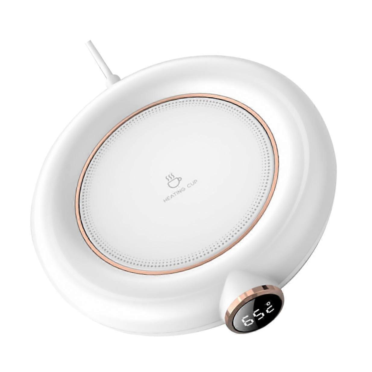 USB Coffee Mug Warmer with Temperature Display, Fast Heating Electric Coaster for Desk Coffee, Tea