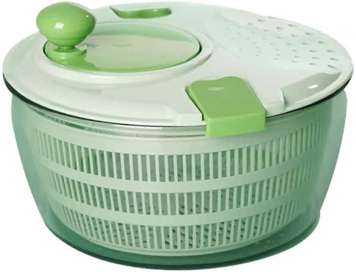 4L Large Capacity Salad Spinner and Vegetable Washer with Quick Spin Dry and Easy Drain System