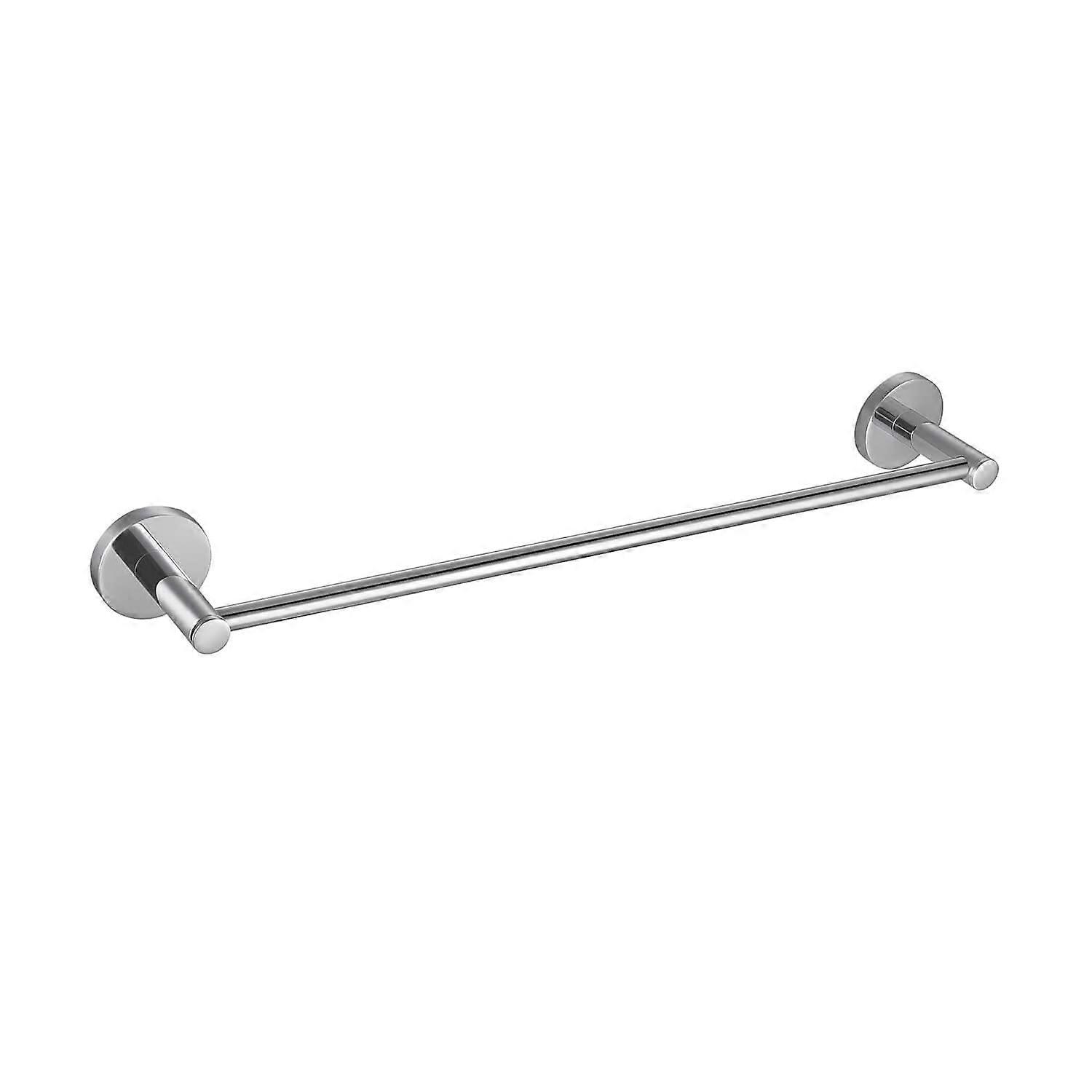 18 Inch Chrome Bathroom Towel Bar Solid Brass Wall Mounted Rack Corrosion Resistant SpaceSaving