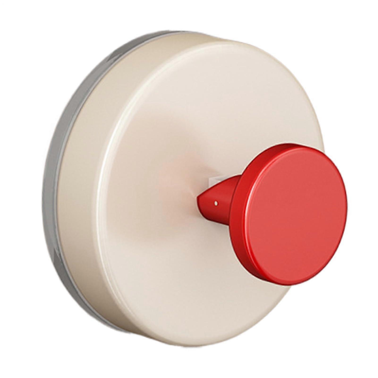 Suction Cup Hooks with Vacuum Locking, NoDrill Waterproof Bathroom Wall Hooks, Heavy Duty Red