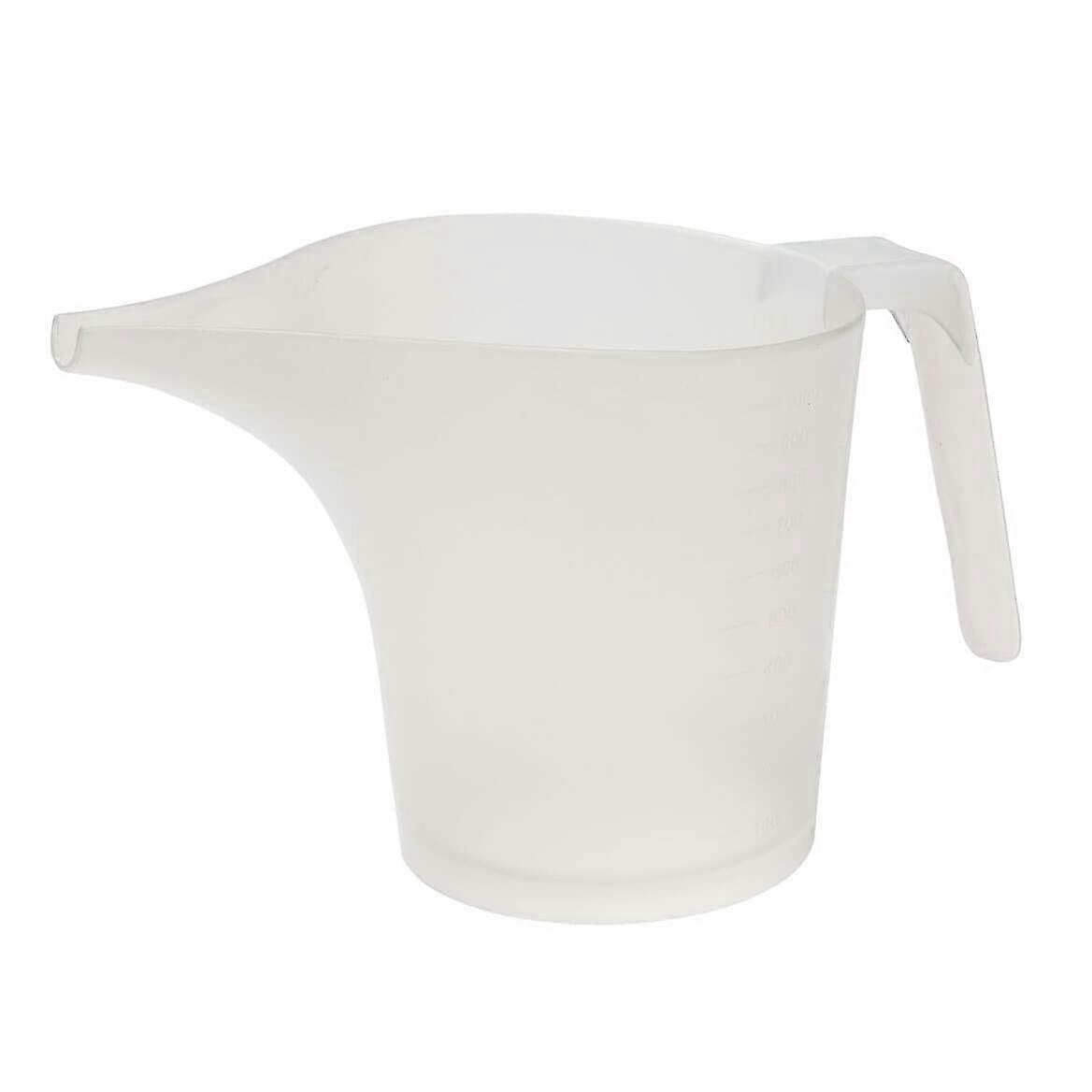 30oz Long Spout Plastic Pouring Pitcher for Precision Liquid or Batter, Dishwasher Safe