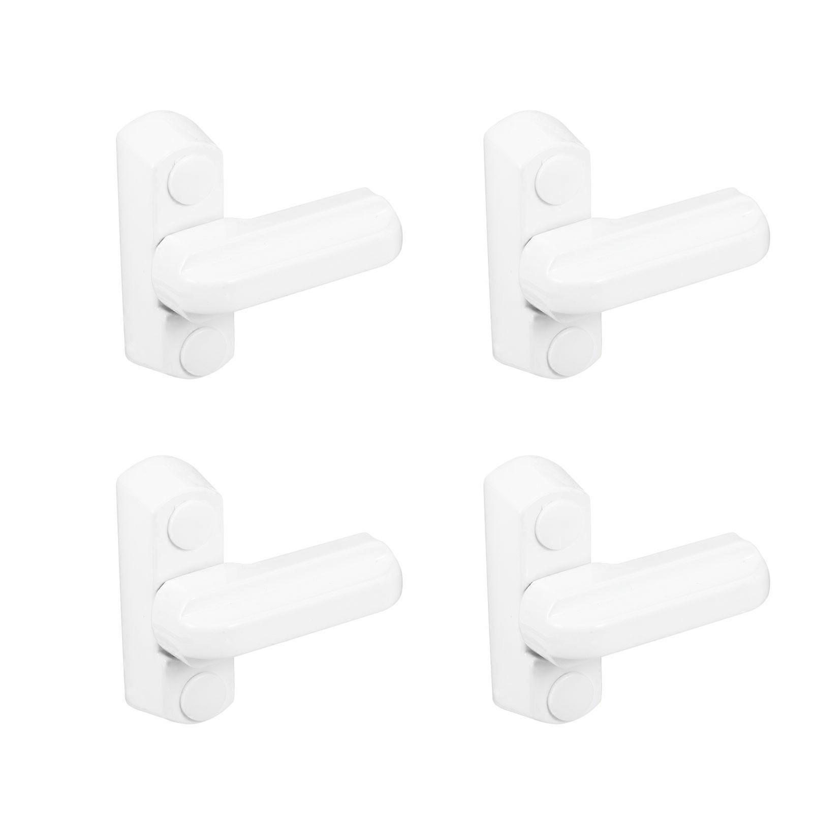 Window Lock T Shaped Zinc Alloy for Sash Blocking 4Pcs Window Locks