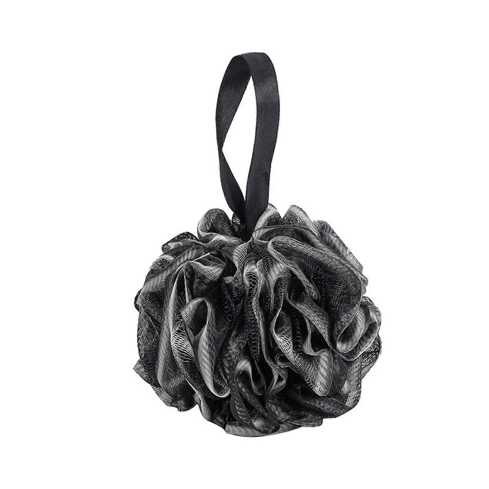 Large Loofah Bath Sponge for Gentle Exfoliation, Durable Shower Mesh Pouf with Hanging Loop