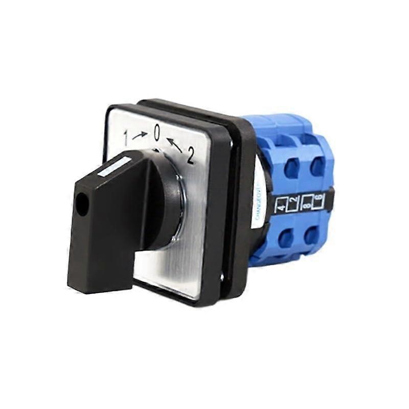 20A 660V 3 Position Cam Switch with 8 Pole Panel Mount, Momentary Changeover Control