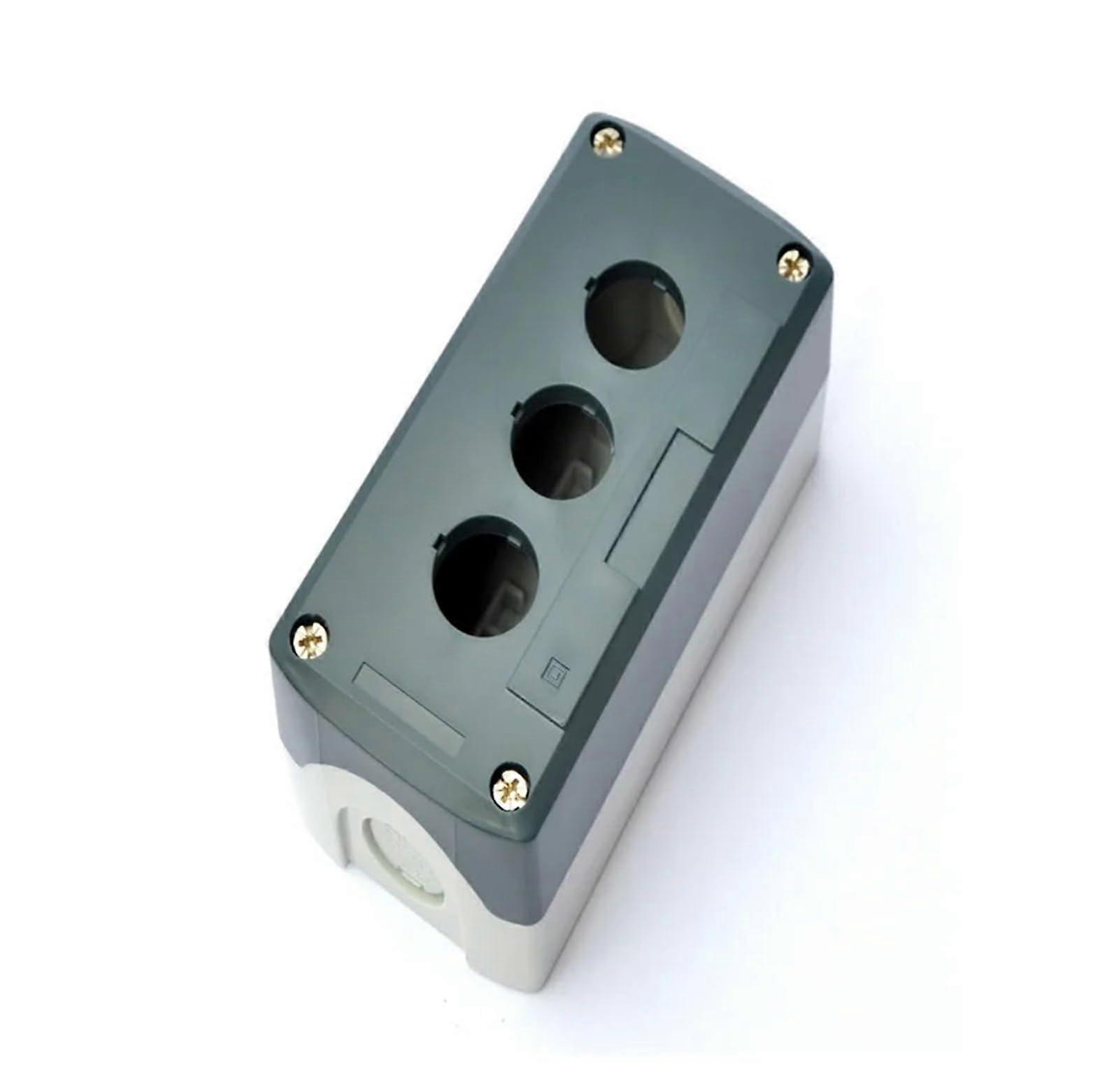 SBX03 Gray 22mm 3Hole Push Button Switch Box Enclosure for Industrial Control