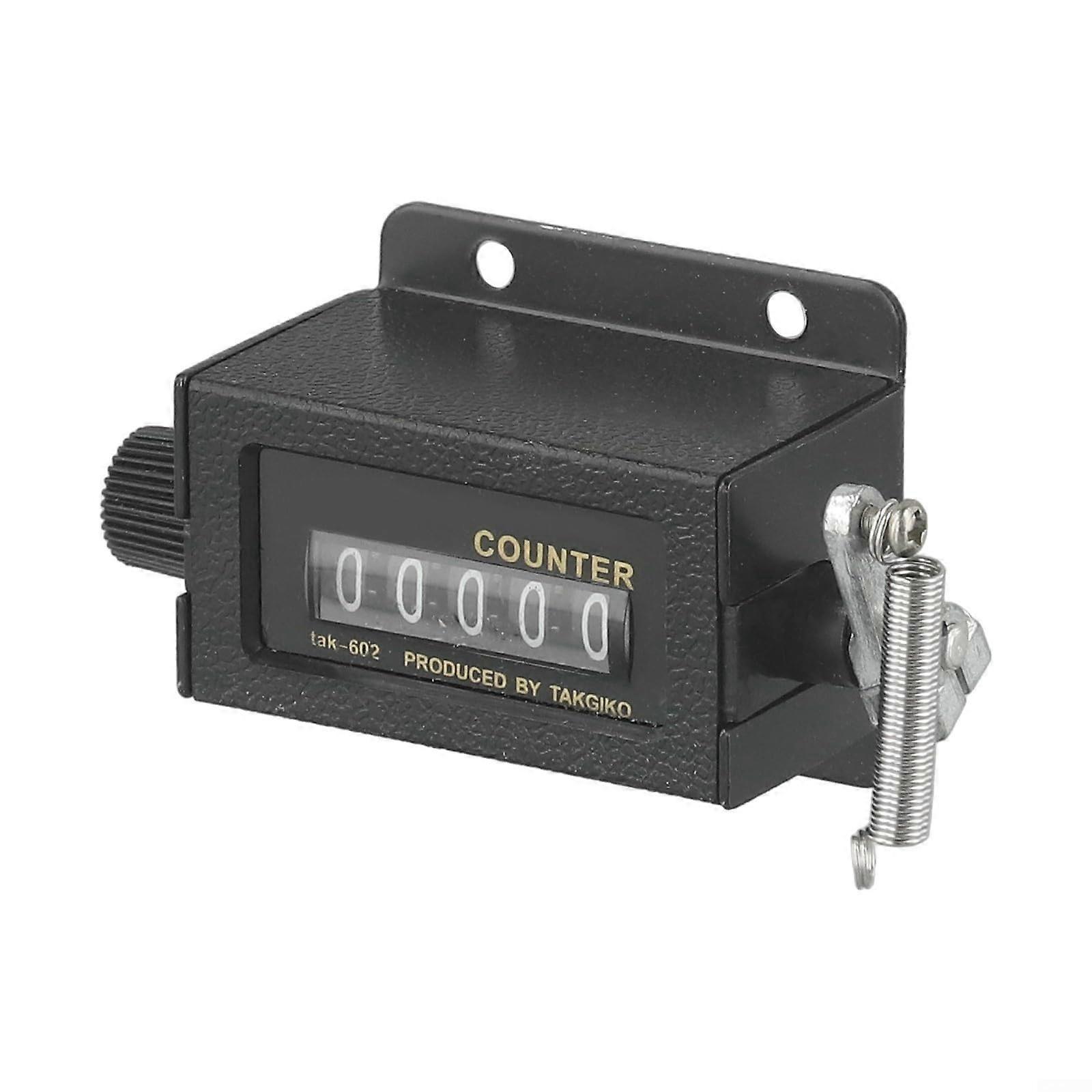 Mechanical Counter 5 Digit Display with Glass Mirror and Rotatable Reset for Precision Tracking