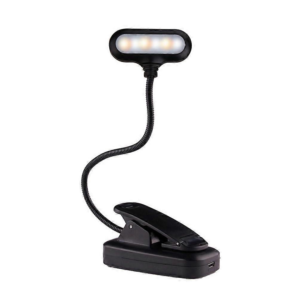 LED Reading Light Clipon Desk Lamp with Flexible Gooseneck EyeCaring Book Light for Study