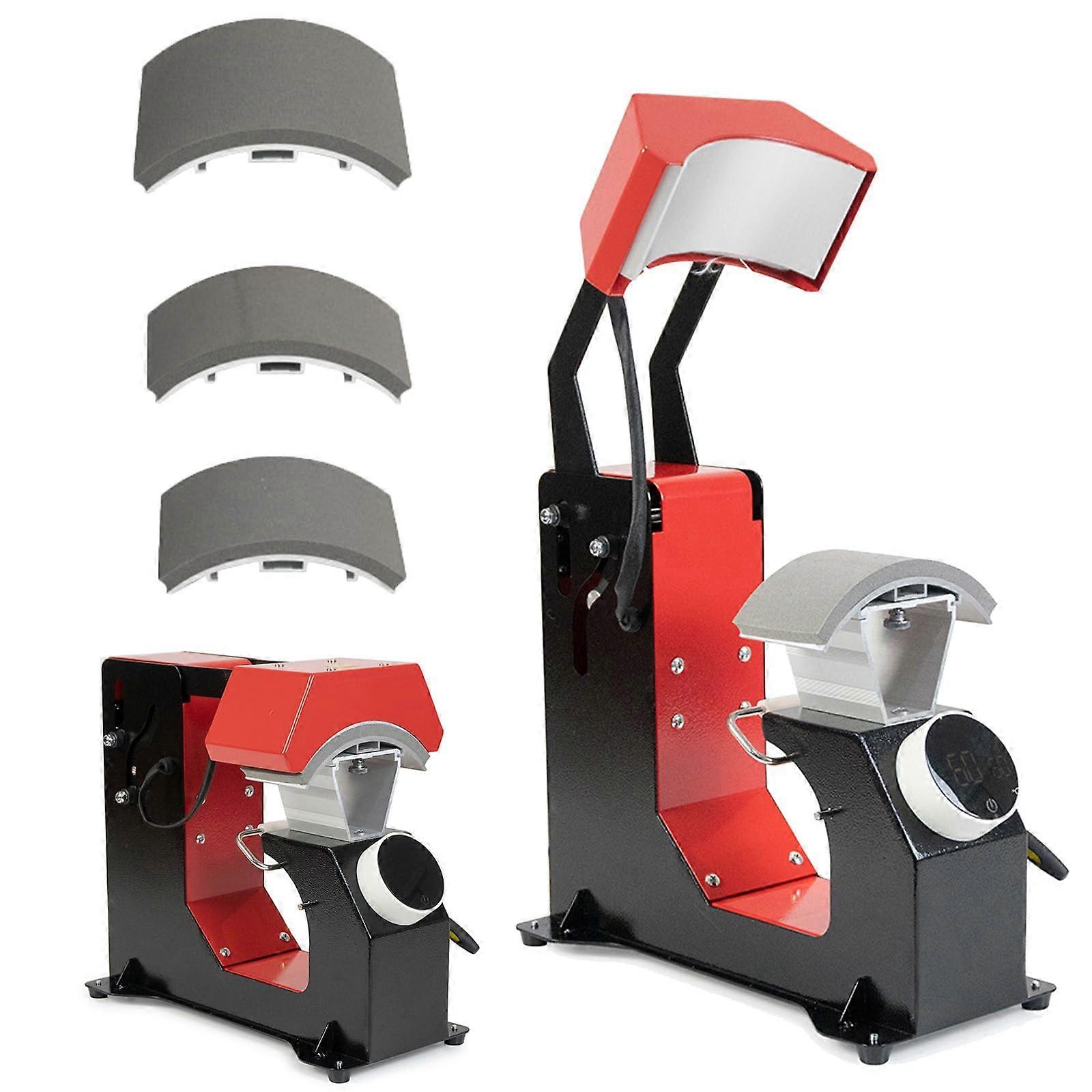 Automatic Hat Heat Press Machine with Precise Digital Control and Three Interchangeable Platens for Custom Caps