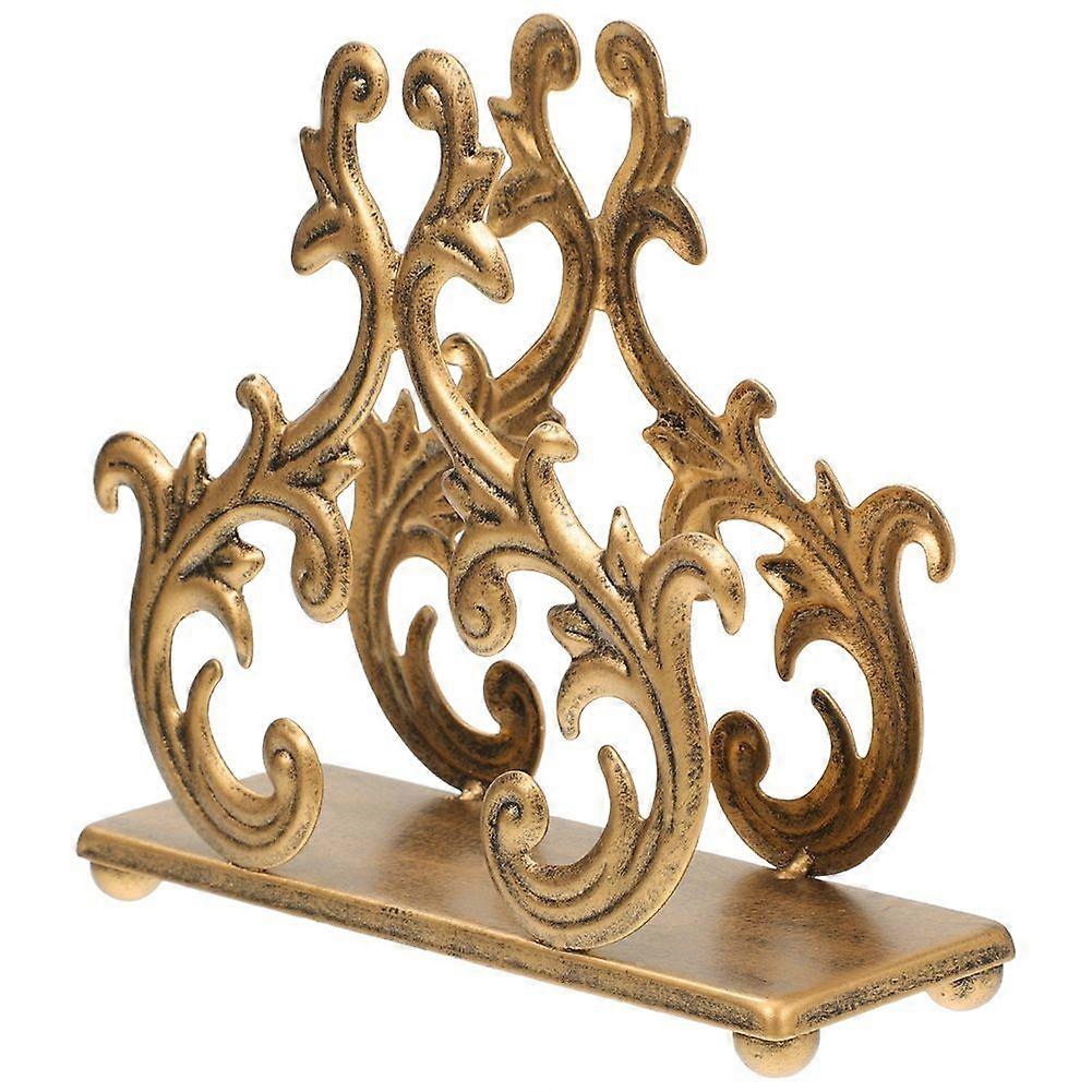 Decorative Napkin Holder for Kitchen and Dining - Vertical Stand with Retro Table Decor