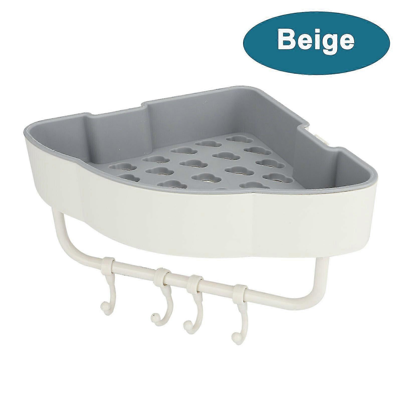 Triangular Corner Shelf Storage Rack Holder Organizer Bathroom Shower Kitchen