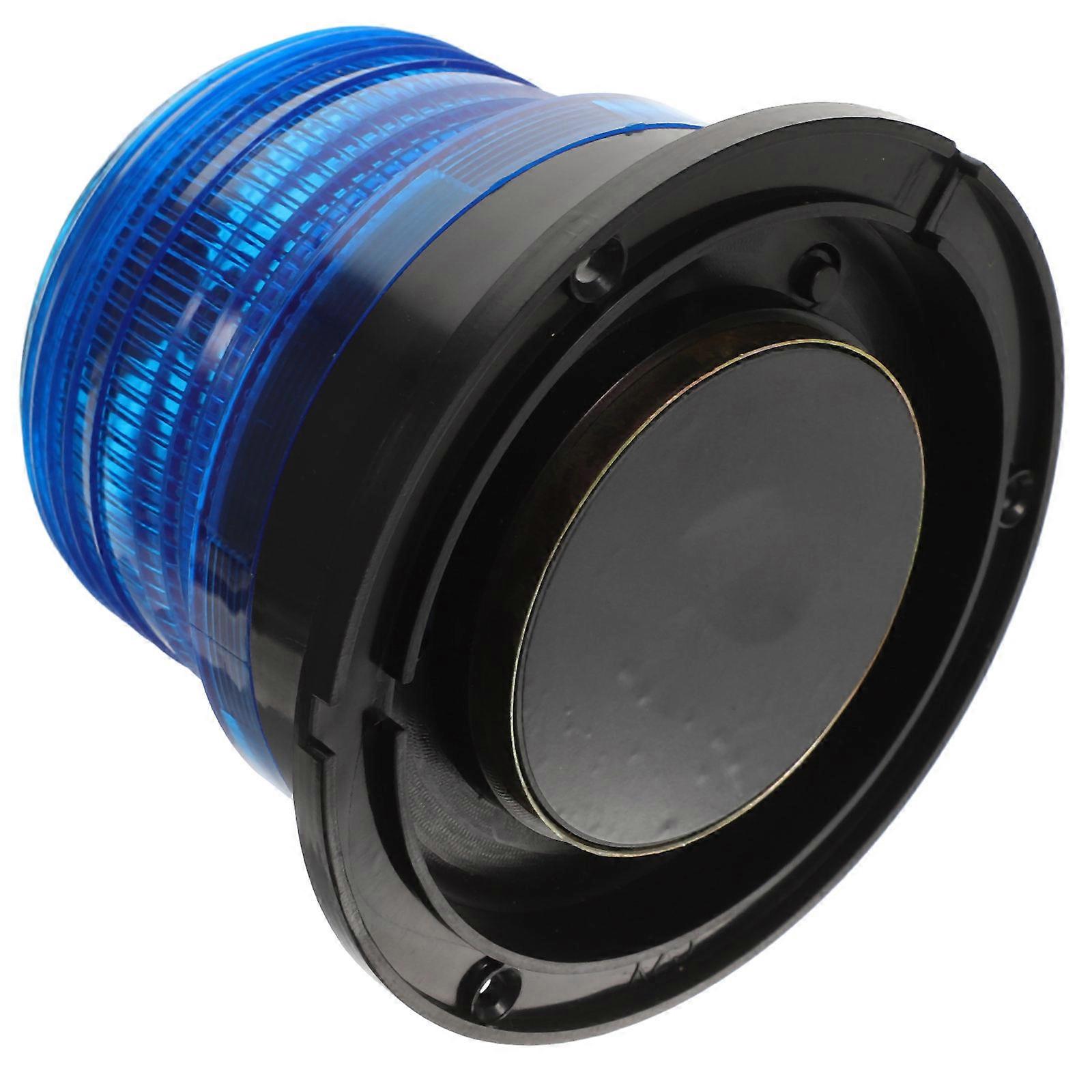 Automotive Solar Strobe Lights Blue Emergency Light 2Pcs with Magnetic Base