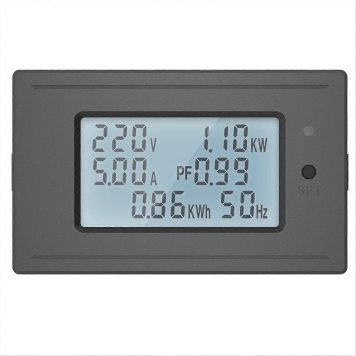 AC 100A Digital Voltmeter Ammeter 6-in-1 Multifunction Tester LCD Voltage Current Power Energy Test
