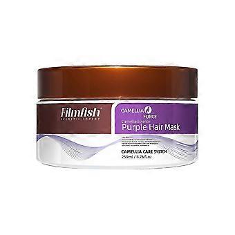 Purple Hair Mask, Purple Collagens Hair Mask, Long Lasting Hydrating Repair Deep Nourish Brighten Hair For Blonde, Platinum, White or Grey Hair, 259ml