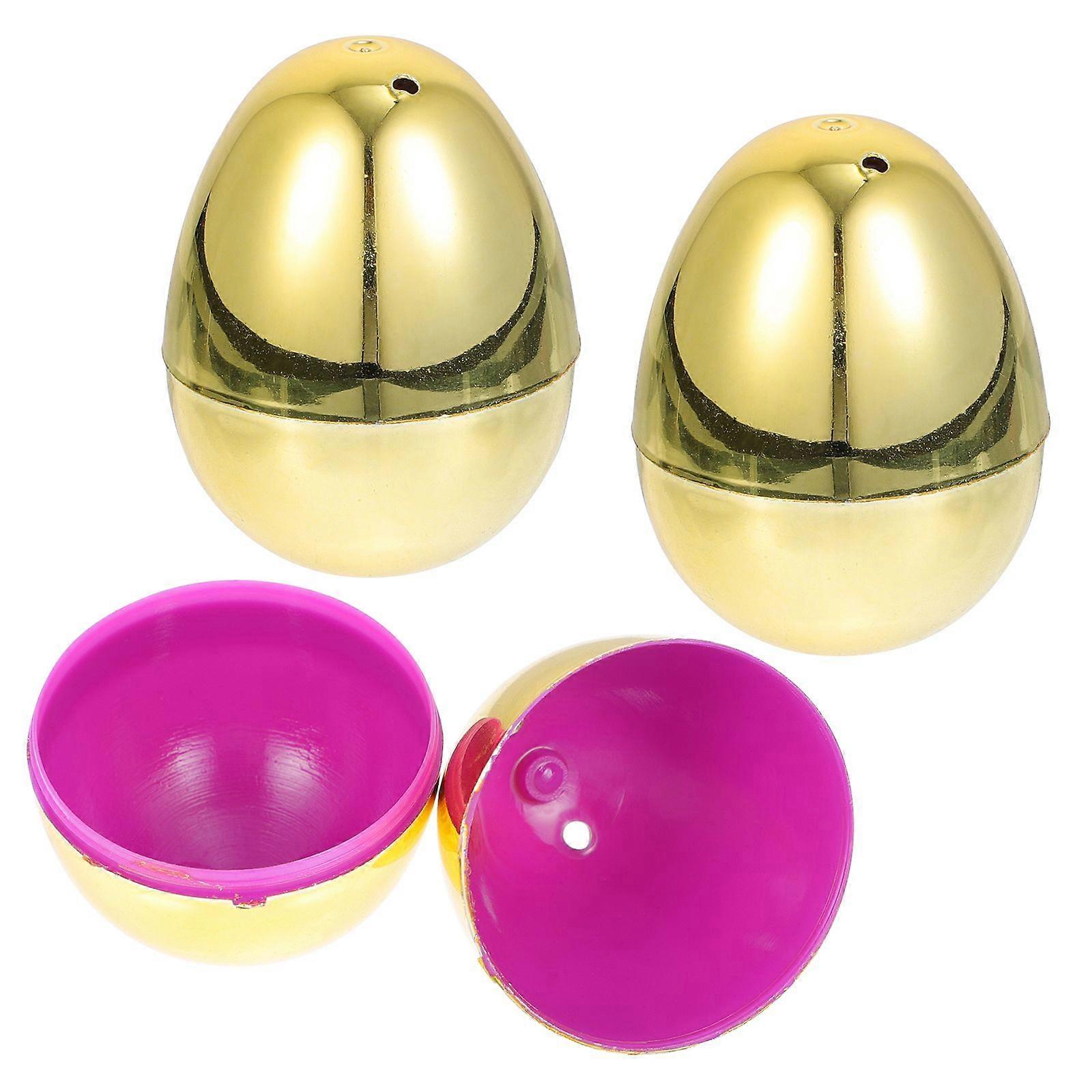 10pcs Party Bright Plastic Easter Eggs Festival Refillable Easter Eggs Ornament