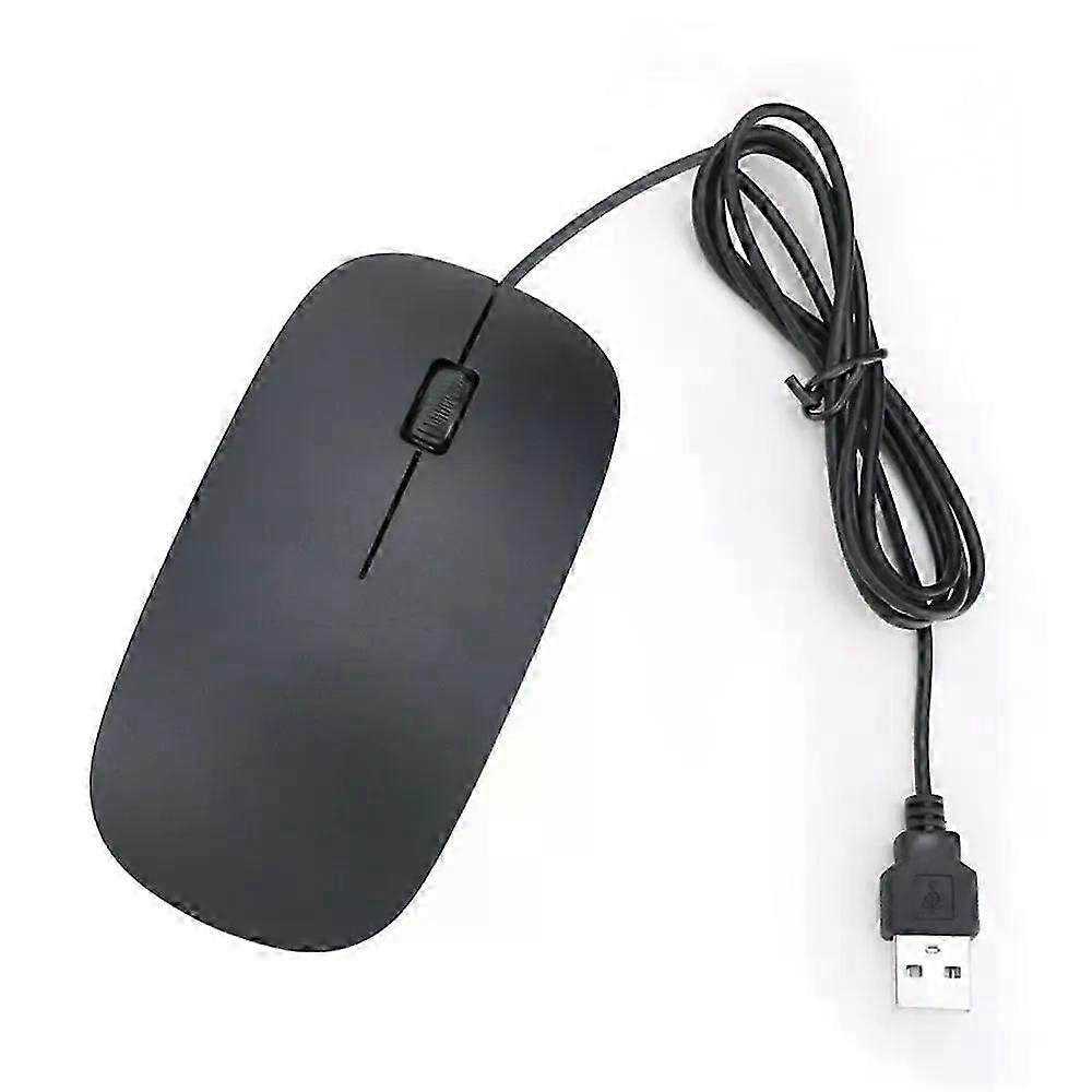Wired USB Optical Mouse compatible with PC Laptop Computer Scroll Wheel Mice Black