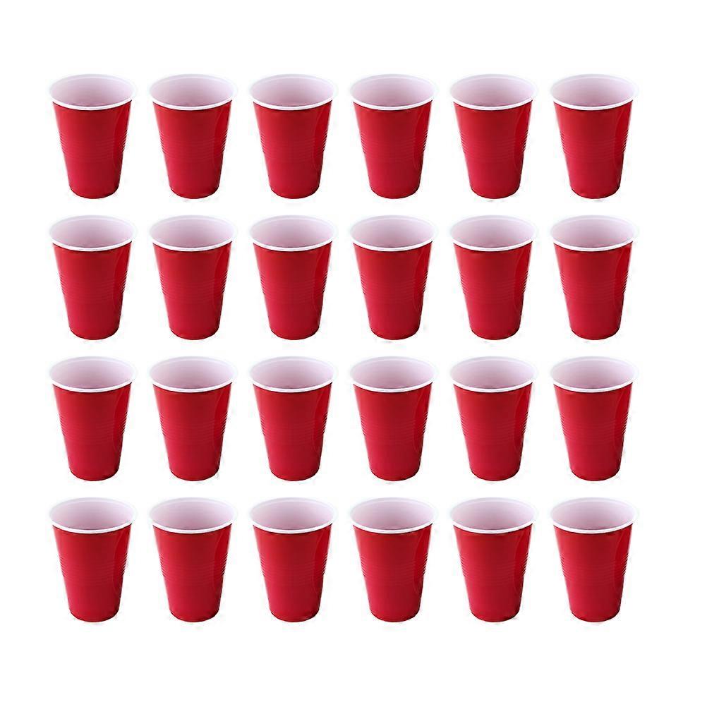 Thickened PP for Drinking 50Pcs Party Red