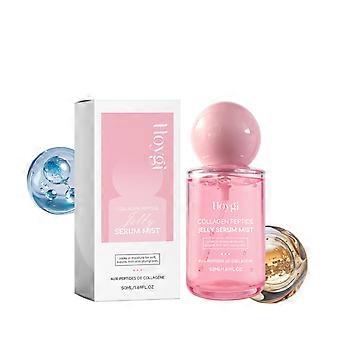 Siero spray in gel ai peptidi di collagene, idratante e rassodante per il viso, spray idratante rinfrescante a lunga durata, ideale come regalo per donne, 50 ml