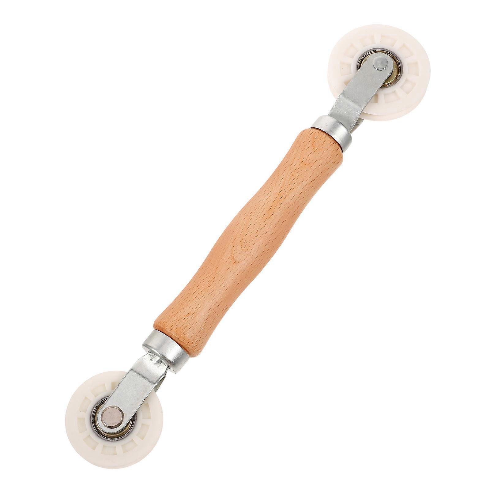 Window Screen Installation Tool Screen Spline Roller with Wood Handle
