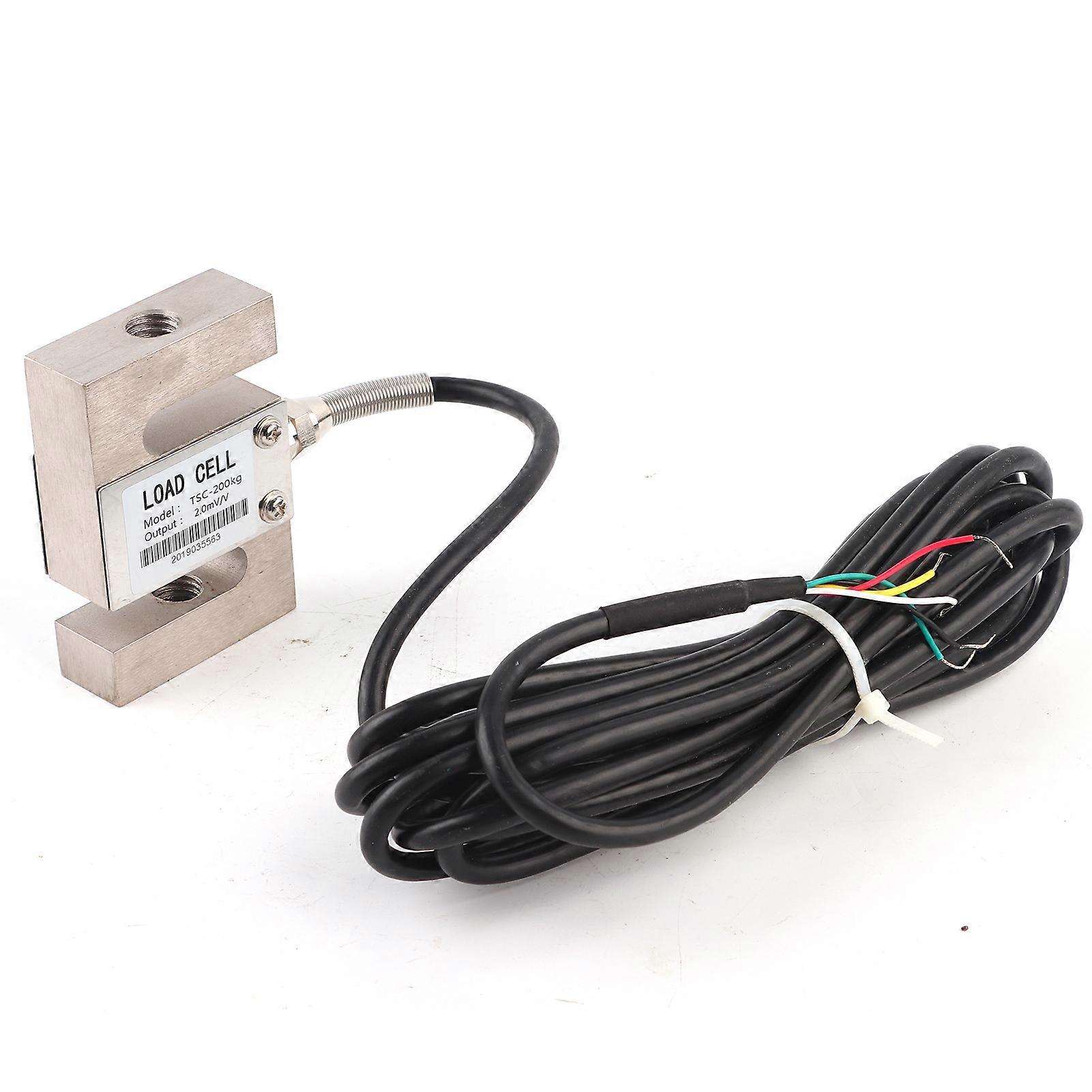 High Accuracy S Type Load Cell Scale Weighting Sensor with Connecting Cable (200KG)