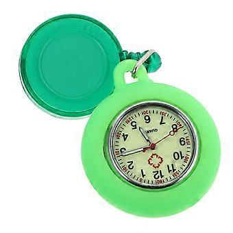 Waterdicht verpleegstershorloge, quartz zakhorloge, geschikt voor ziekenhuisgebruik, groen, 1 stuk