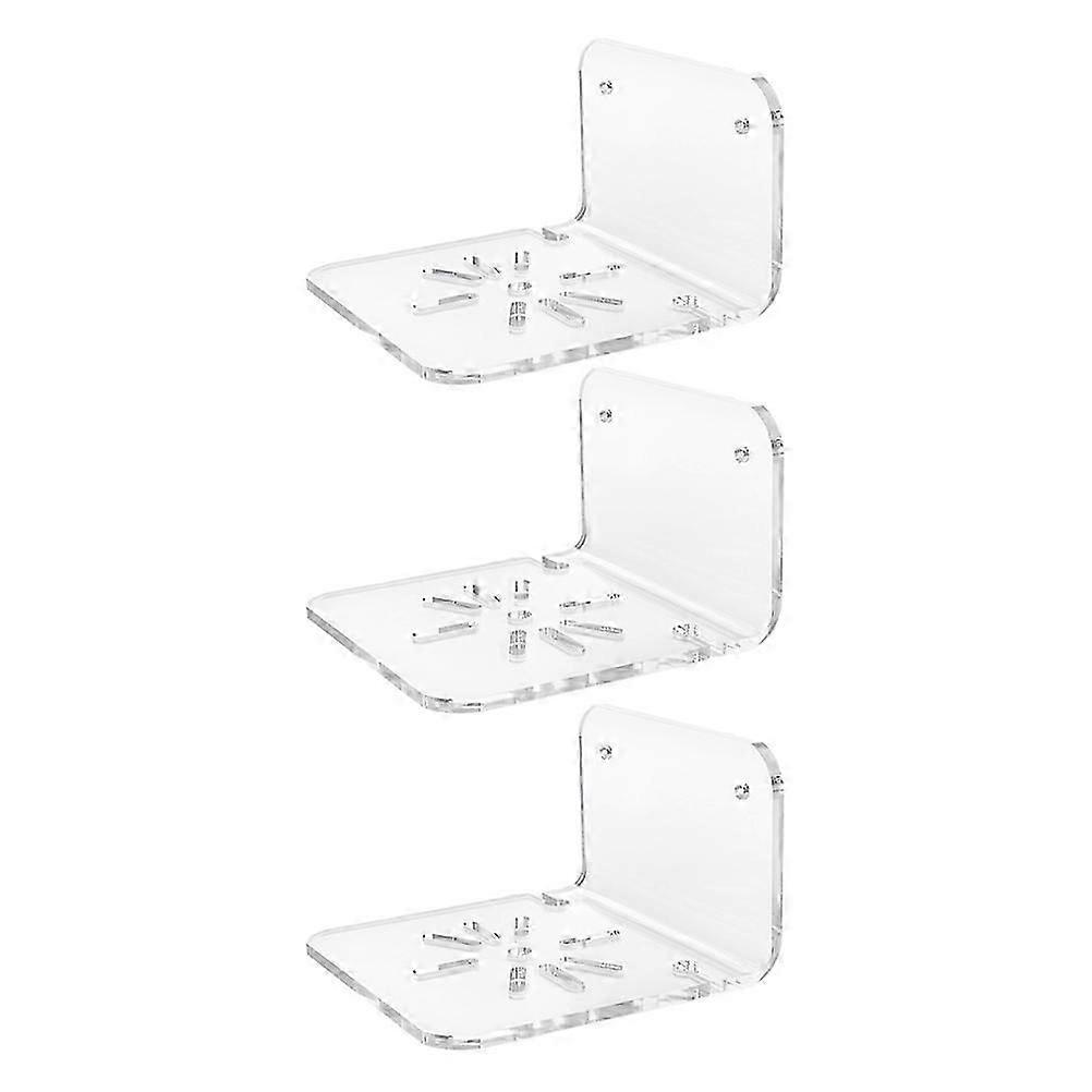 Wall Camera Shelf Acrylic Camera Bracket for Security Use 3Pcs Set