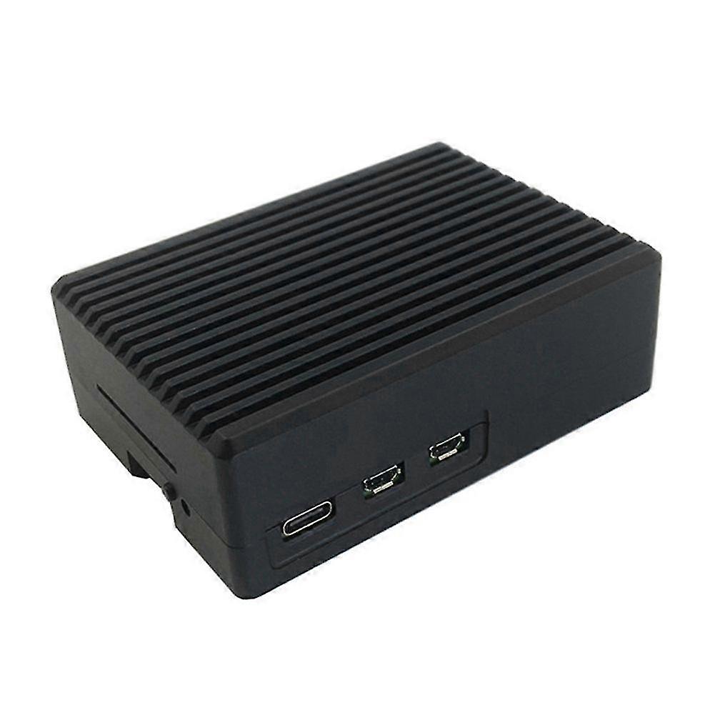 compatible with Raspberry Pi 5B Shell 5BE Radiating Aluminum Striped Groove Shell Without Fan