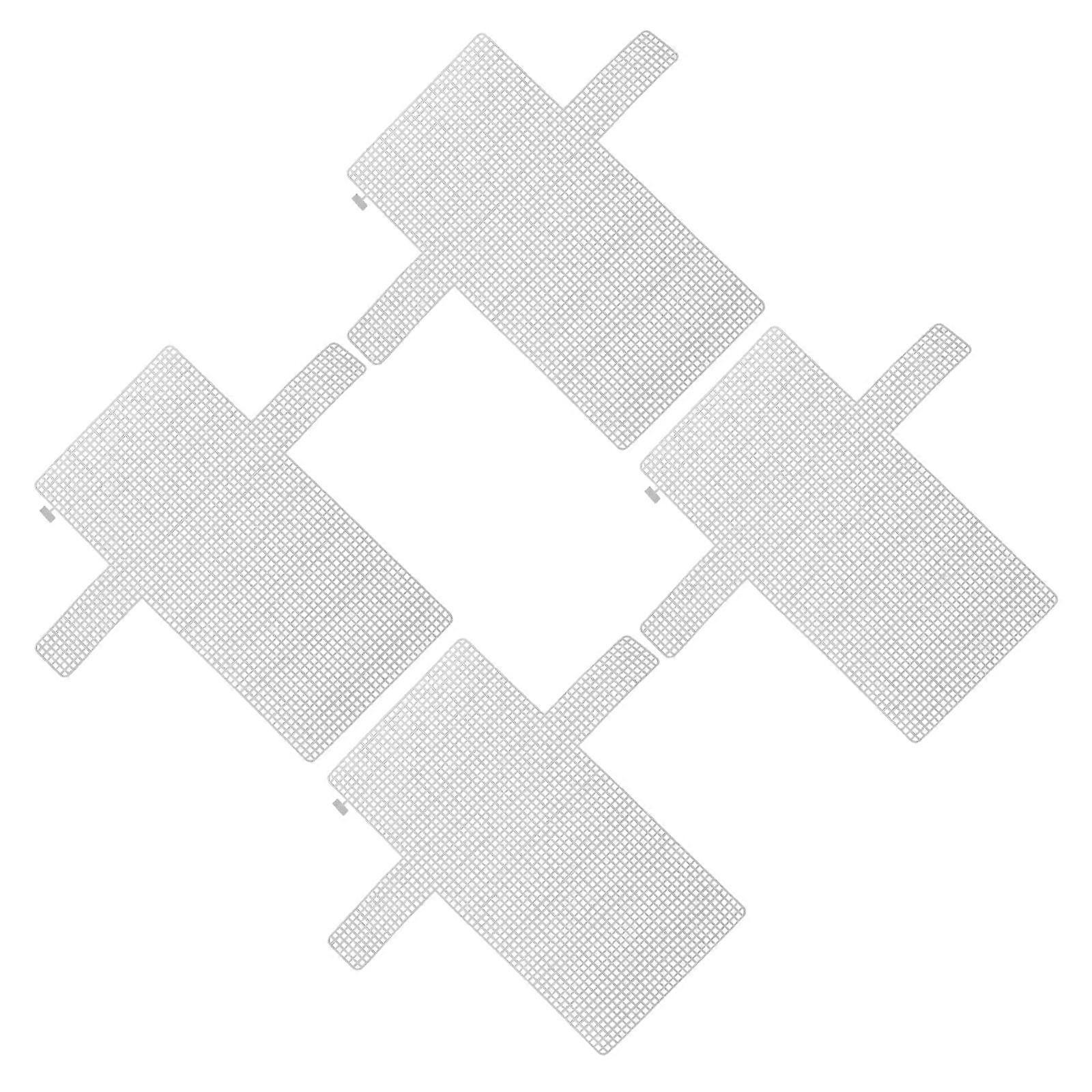 4pcs DIY Mesh Sheets Plastic Handmade Bag Woven Sheets Plastic Grid Sheets