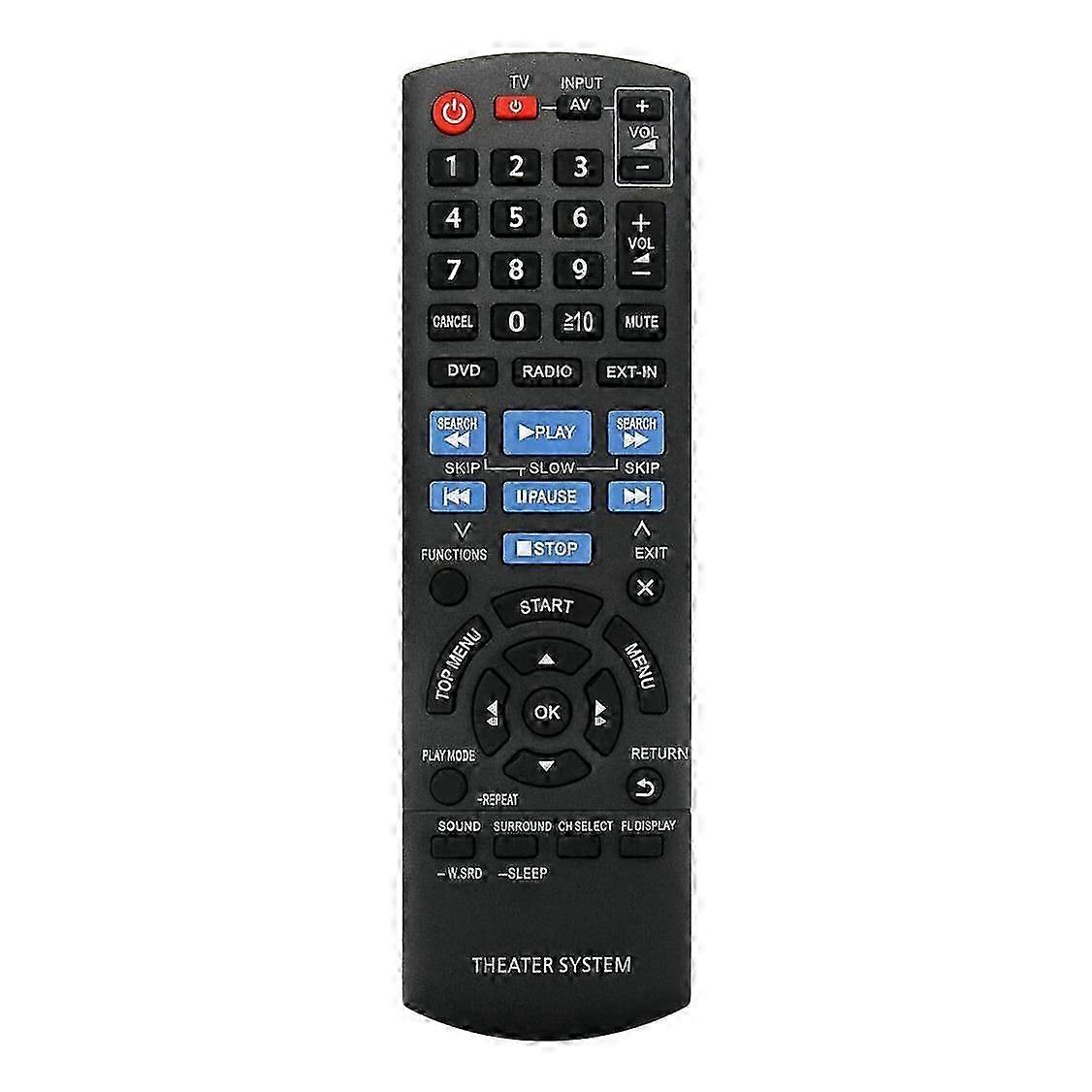 Replacement Remote Control N2QAYB000694 compatible for Panasonic Home Theater System SA-XH70 SC-XH70
