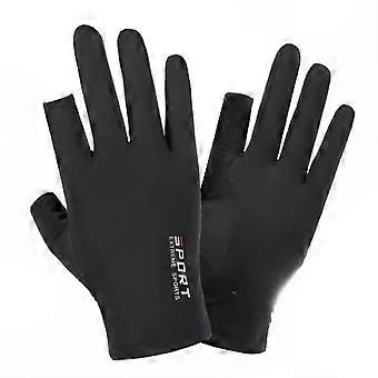 Ice Silk Half-Finger Cycling Gloves for Men and Women, Highly Elastic and Comfortable Gloves for Outdoor Sports, Fitness, Driving, and Fishing