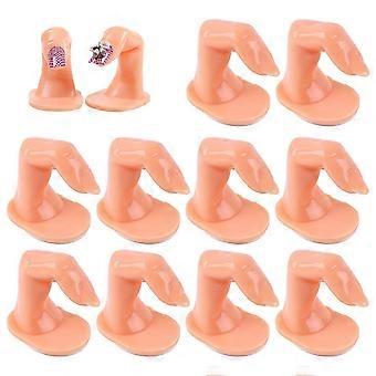 10pcs Praxis Finger Training, Nagel Maniküre Training Finger Nagel Übung Finger Modell, für Acryl Gel Nail Art DIY Display Dekoration