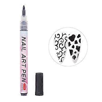 Nail Art Drawing Pen Rich Colors Fine Tip Quick Drying Press Type Leak-proof DIY Beauty Tools Nail Color Drawing Liner Dotting Pen Nail Supplies