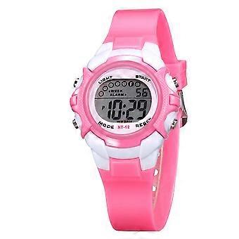 Waterproof Luminous Watch Creative Children Electronic Watch Fashion Kids Watch Birthday Gift for Students Toddlers (Pink)