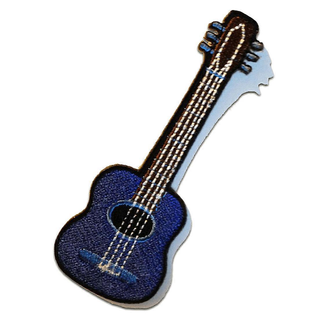 Patch / Iron-on Patch - Guitar - Multiple Colors Selectable - 10 x 3.8 cm - Patch