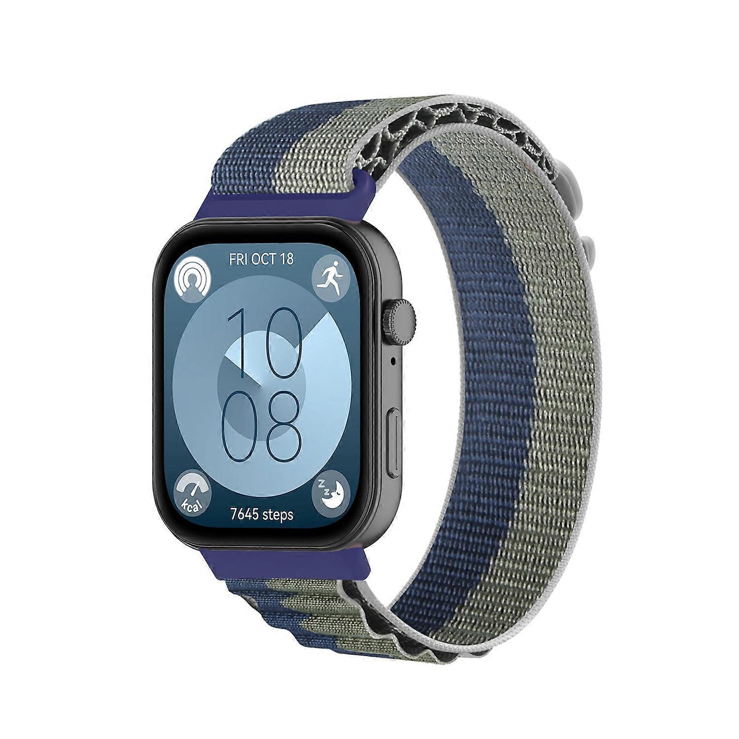 Smartwatch strap nylon for Huawei Watch Fit 5 4 / Fit 5 4 Pro / 3 Outdoor Blue